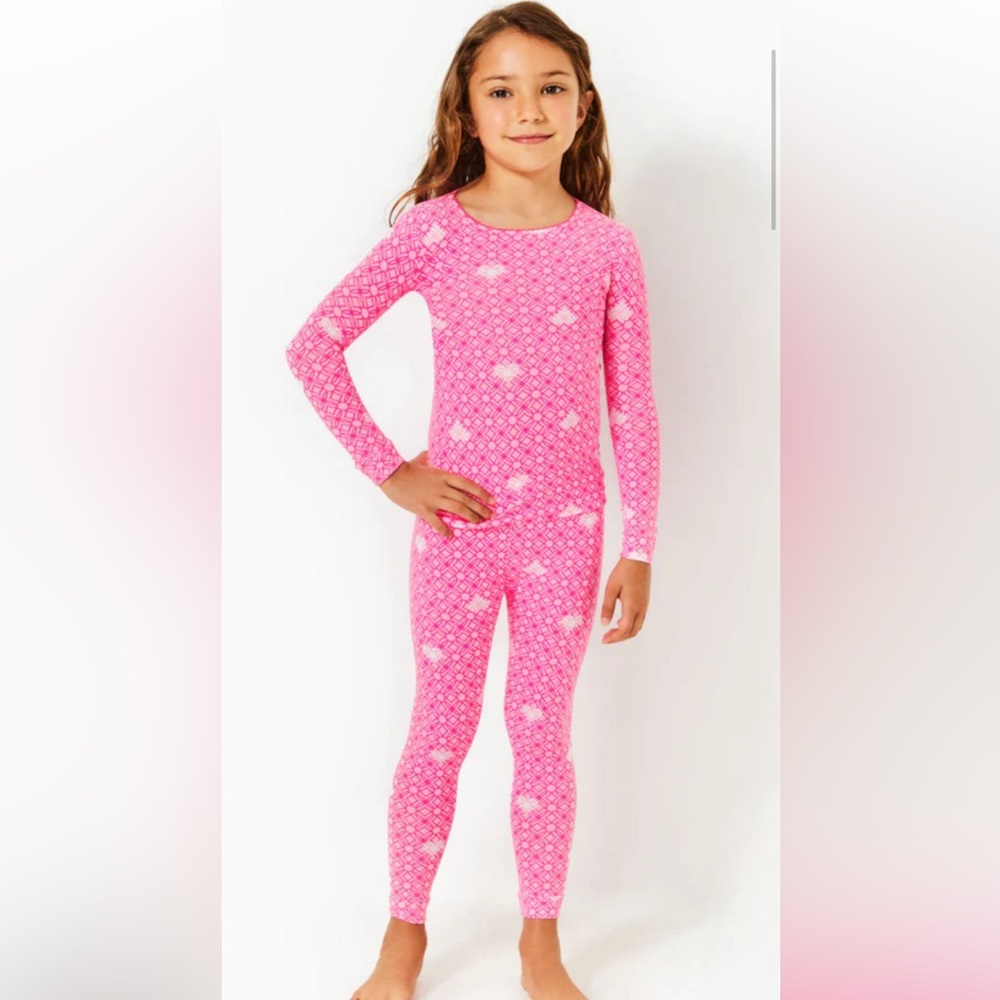 Lilly Pulitzer MWT Sammy PJs Fluttering Hearts